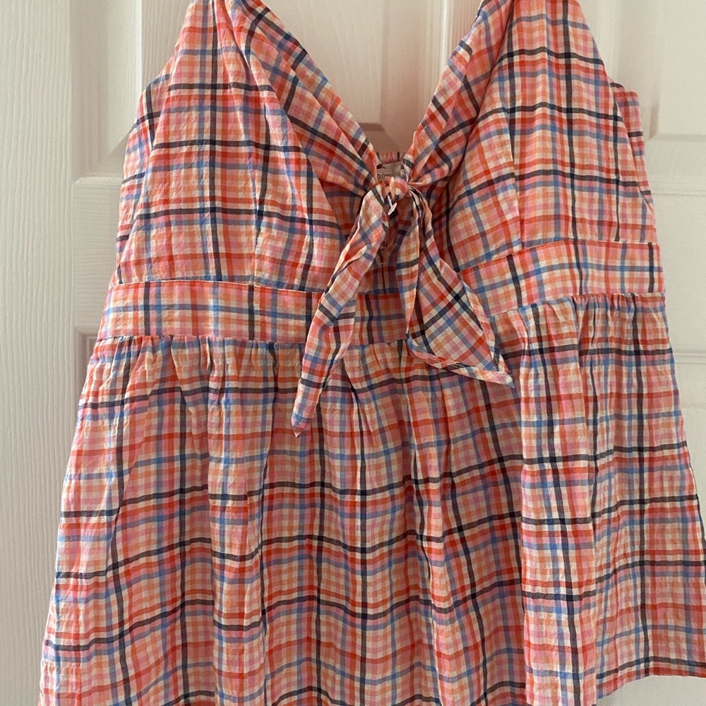 Brand new Ann Taylor loft, plaid sleeveless top.